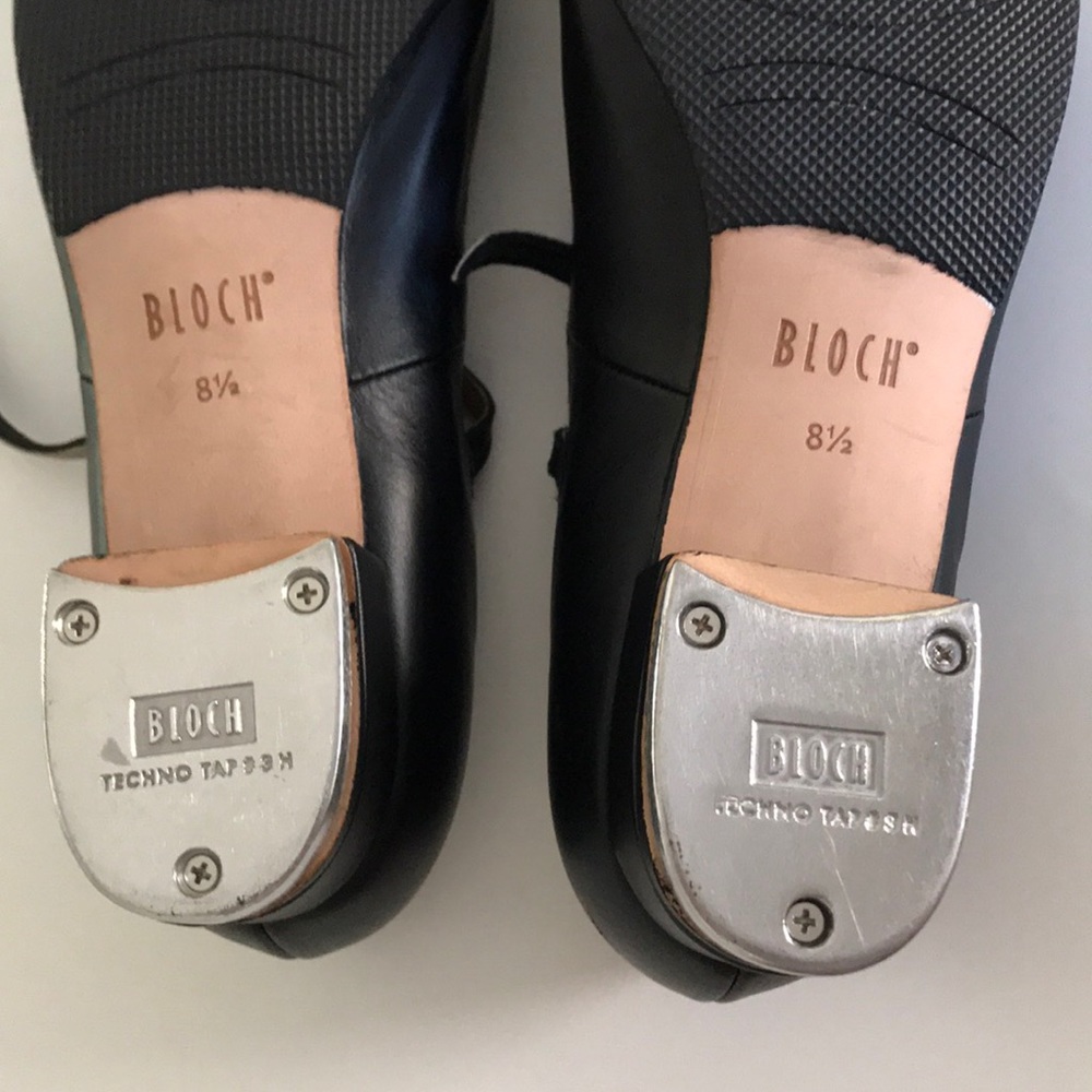 Ladies Bloch Tap-On Leather Tap Shoes - Picture 3 of 6